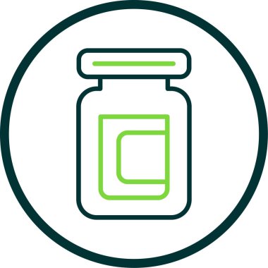 hap simgesi, basit vektör illüstrasyonu