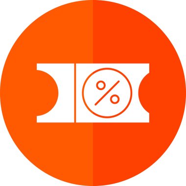 İndirim simgesi soyut olarak izole edildi