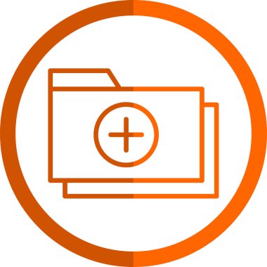 klasör web simgesi, vektör çizim