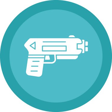 Şok tabancası ağ simgesi, vektör illüstrasyonu