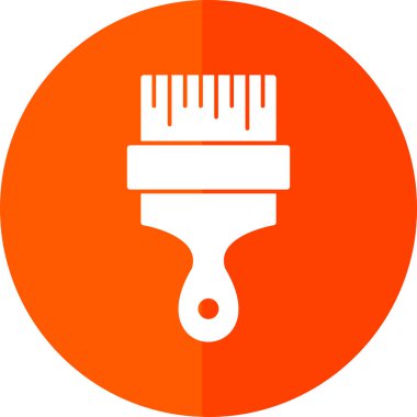 fırça web simgesi basit illüstrasyon