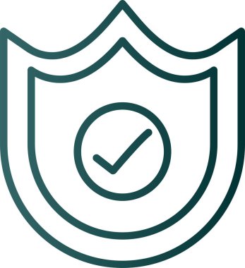 kalkan simgesi, vektör illüstrasyonu basit tasarım