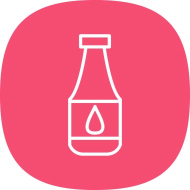 Şişe simgesinin vektör illüstrasyonu 