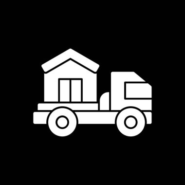 teslimat veya kargo kamyonu simgesi 