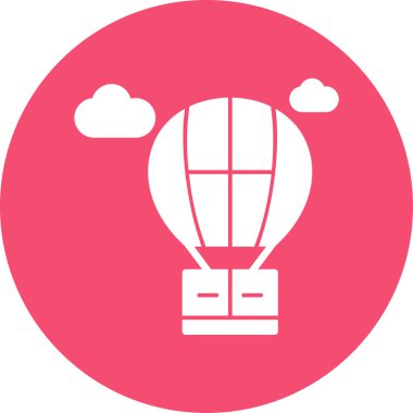 Balon. Web simgesi basit illüstrasyon