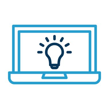 çevrimiçi bilgisayar ekranı ikon vektör illüstrasyon tasarımı