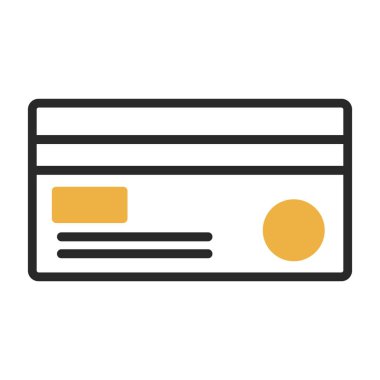 Kredi kartı simgesi, vektör illüstrasyonu