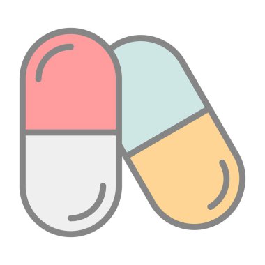 hap simgesi, vektör illüstrasyonu basit tasarım