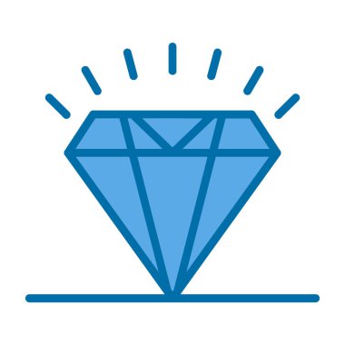 Elmas düz simge, vektör illüstrasyon tasarımı