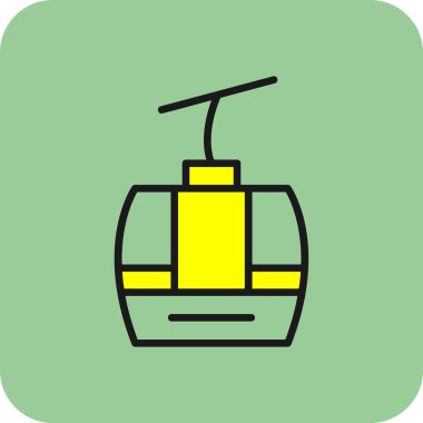 Bir benzin istasyonu simgesinin vektör illüstrasyonu