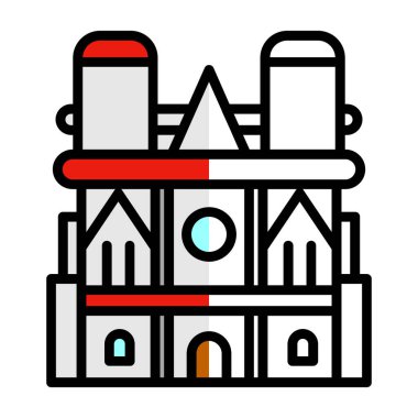 şehir simgesi vektör illüstrasyonu