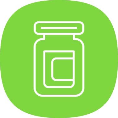 Kavanoz ikonu vektör illüstrasyonu