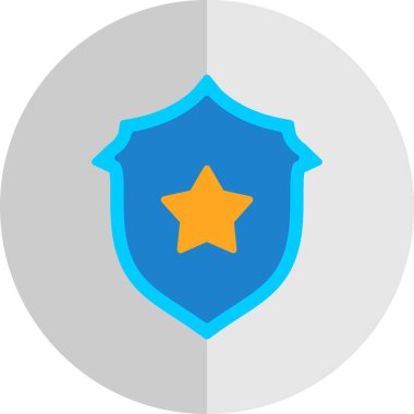 kalkan vektör simgesi, tasarım illüstrasyonu 