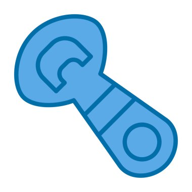 Şişe açıcı simgesinin vektör illüstrasyonu