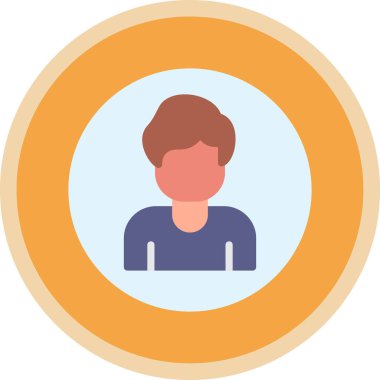 avatar. Web simgesi basit illüstrasyon