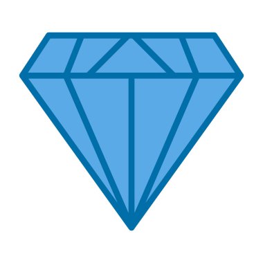 Elmas düz simge, vektör illüstrasyon tasarımı