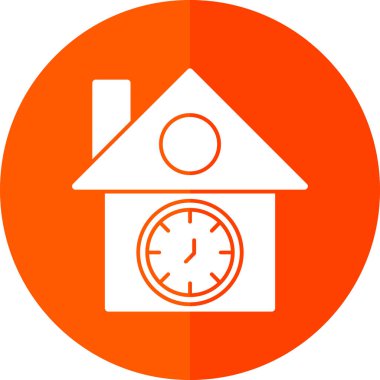 vector illustration of Cuckoo clock icon 