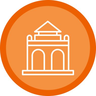 Modern yapı simgesinin vektör illüstrasyonu