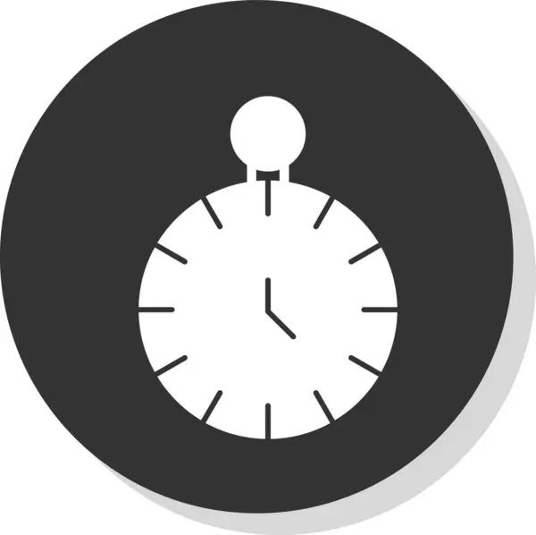 Tiempo Icono Del Vector Del Reloj Ilustración — Vector de stock