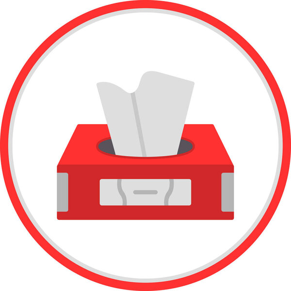 tissue box icon, vector illustration 