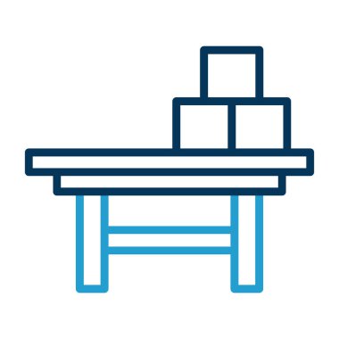 Kitap simgesi, vektör illüstrasyonlu tablo