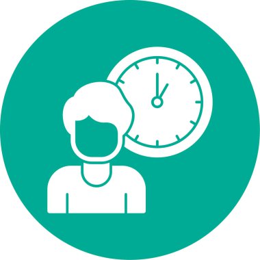 Bir insan simgesinin vektör illüstrasyonu