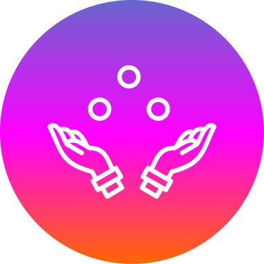 Renkli Hokkabazlık ikonu vektör illüstrasyon tasarımı