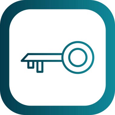 anahtar simgesi, vektör illüstrasyonu basit tasarım