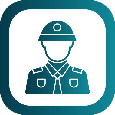 Polis rozeti simgesi. Vektör çizim