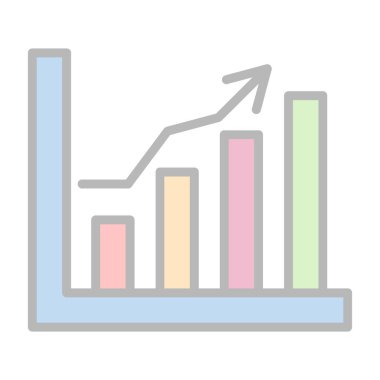 bar çizelgesi simgesi, vektör illüstrasyonu