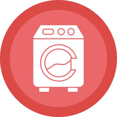 Bir çamaşır makinesinin vektör çizimi