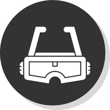 Artırılmış Gerçeklik Gözlüğü simgesinin vektör çizimi