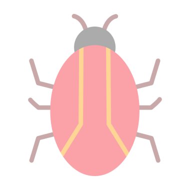 Böcek, böcek ya da antivirüs işareti. Web tasarımı ve mobil tasarım