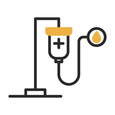 tıbbi tüp ikon vektör illüstrasyonu