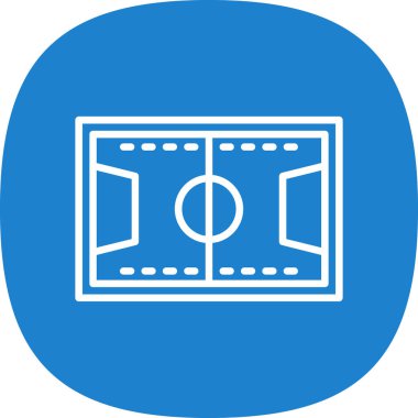 Futbol sahası. Basit tasarım