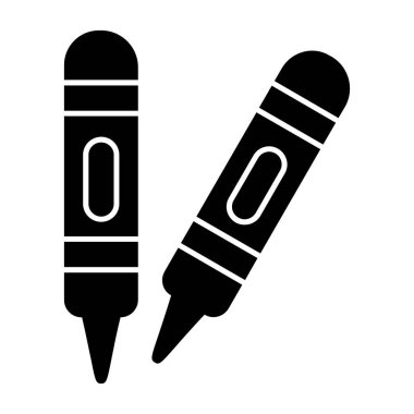 Boya kalemi simge vektör çizim