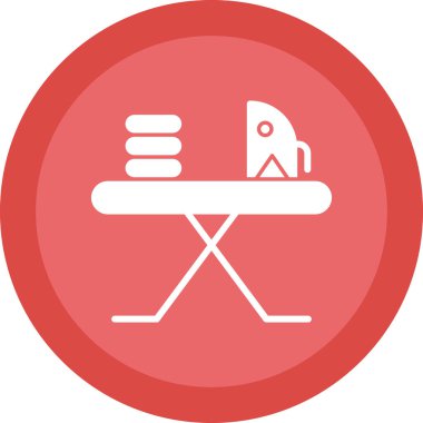 Ütü tahtası simgesi illüstrasyonu 