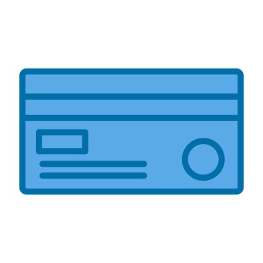 Kredi kartı simgesi, vektör illüstrasyonu