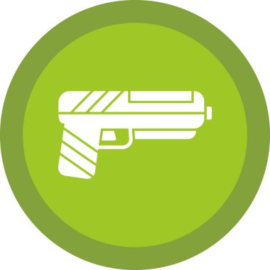 silah simgesi, vektör illüstrasyonu basit tasarım