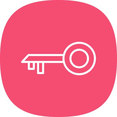 anahtar simgesi, vektör illüstrasyonu basit tasarım