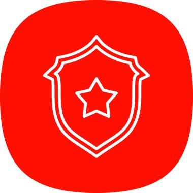 kalkan ikon vektör illüstrasyonu