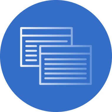 Web tarayıcı simgesi, vektör illüstrasyonu basit tasarım