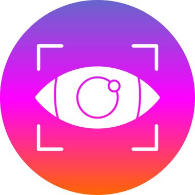 Göz simgesi vektör illüstrasyonu