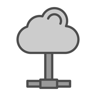 Bulut hesaplama. Web simgesi 