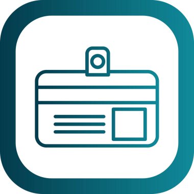 eşsiz pasaport vektör çizgisi simgesi