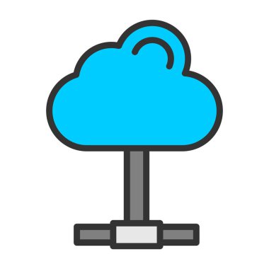 Bulut hesaplama. Web simgesi 