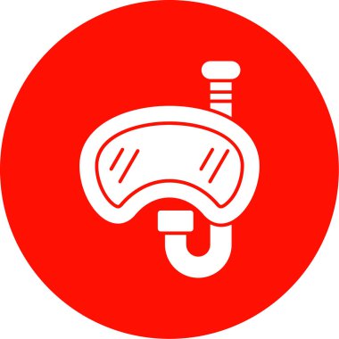 Bir aqualung simgesinin vektör çizimi