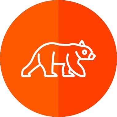 Ayı ağı simgesi basit