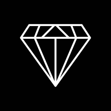 Elmas düz simge, vektör illüstrasyon tasarımı