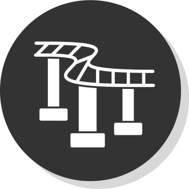  Hız treni simgesi, vektör illüstrasyonu 